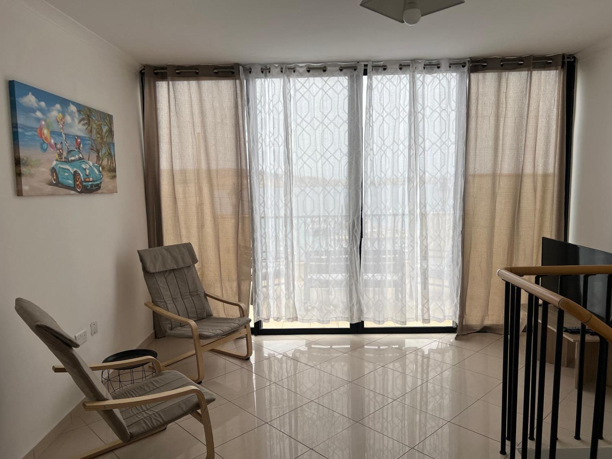 Sea View Penthouse Apartman San Pawl il-Baħar Kültér fotó
