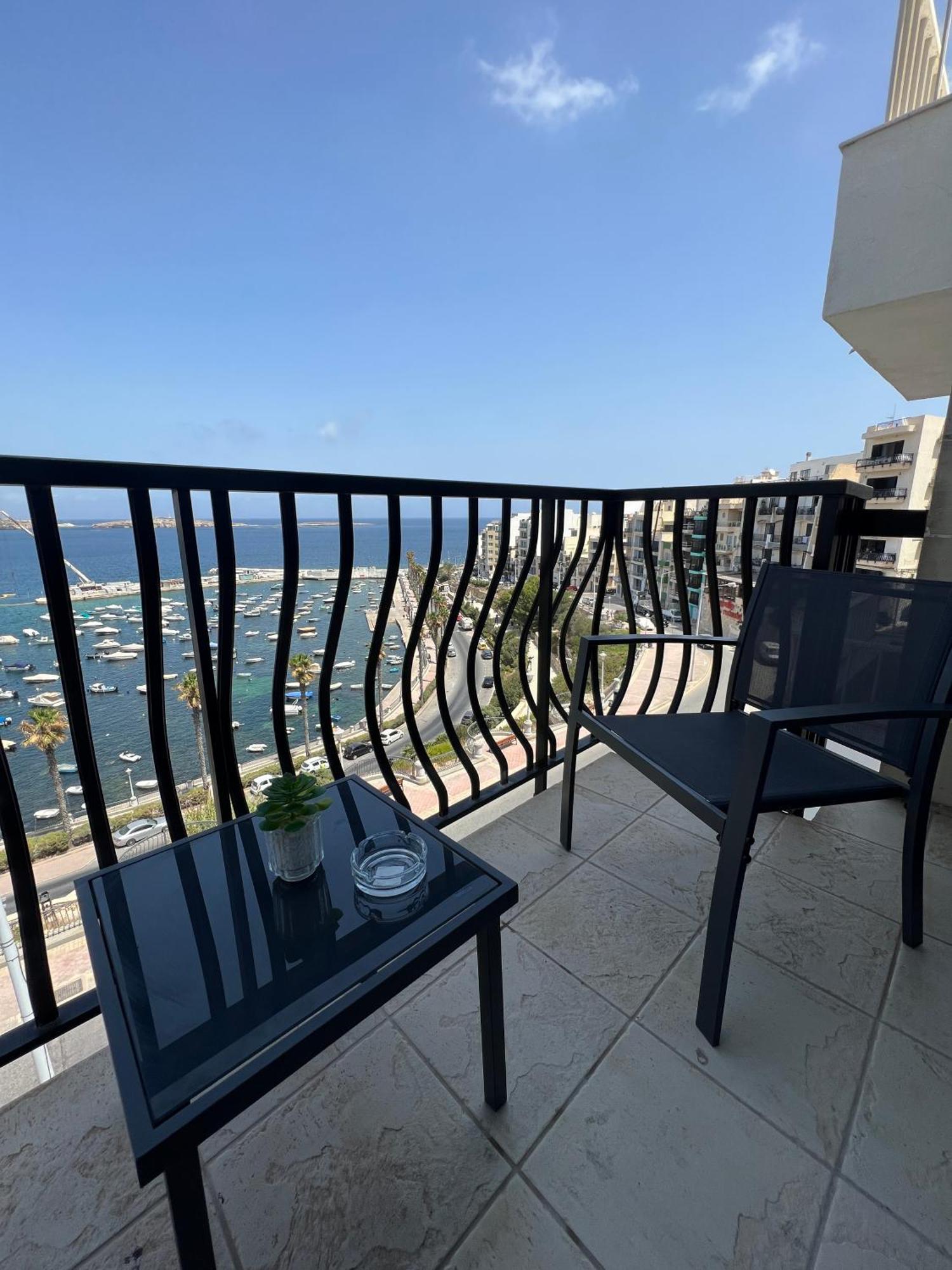 Sea View Penthouse Apartman San Pawl il-Baħar Kültér fotó